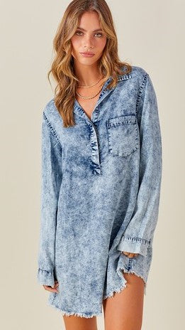 Denim Shirt Dress