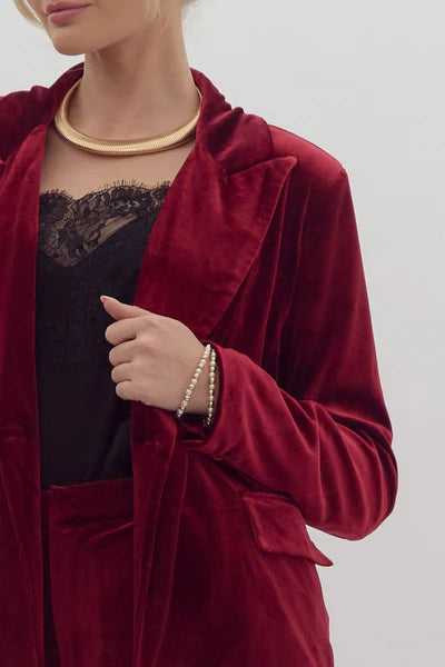 Velvet Blazer