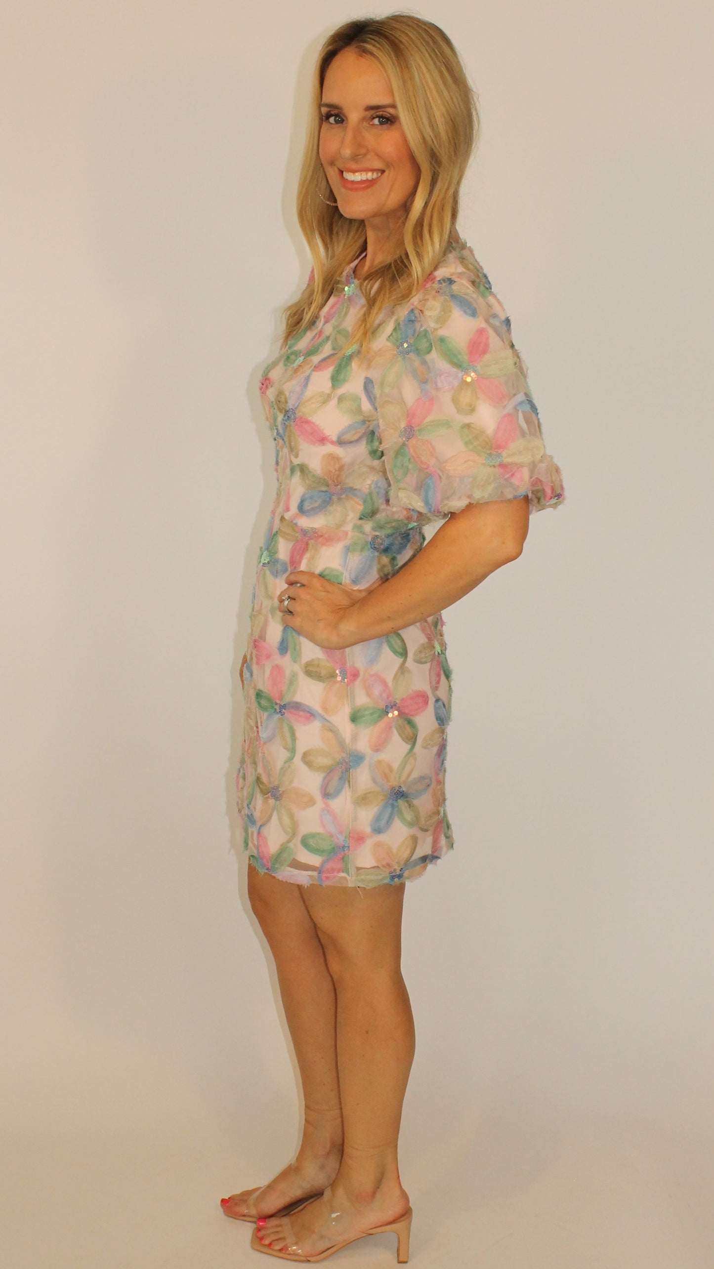 Floral Applique Dress