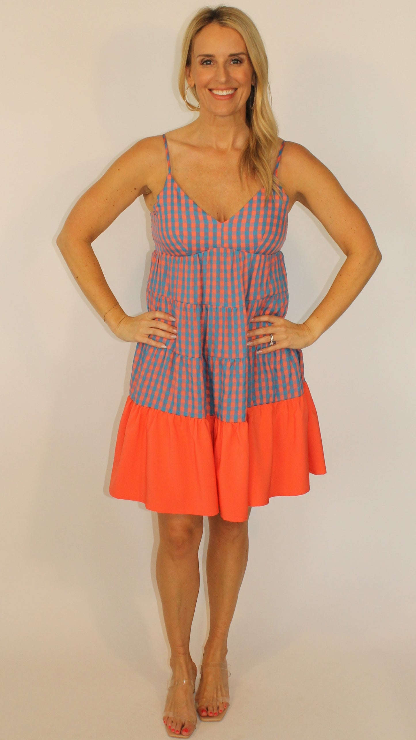 Astros Gingham Dress