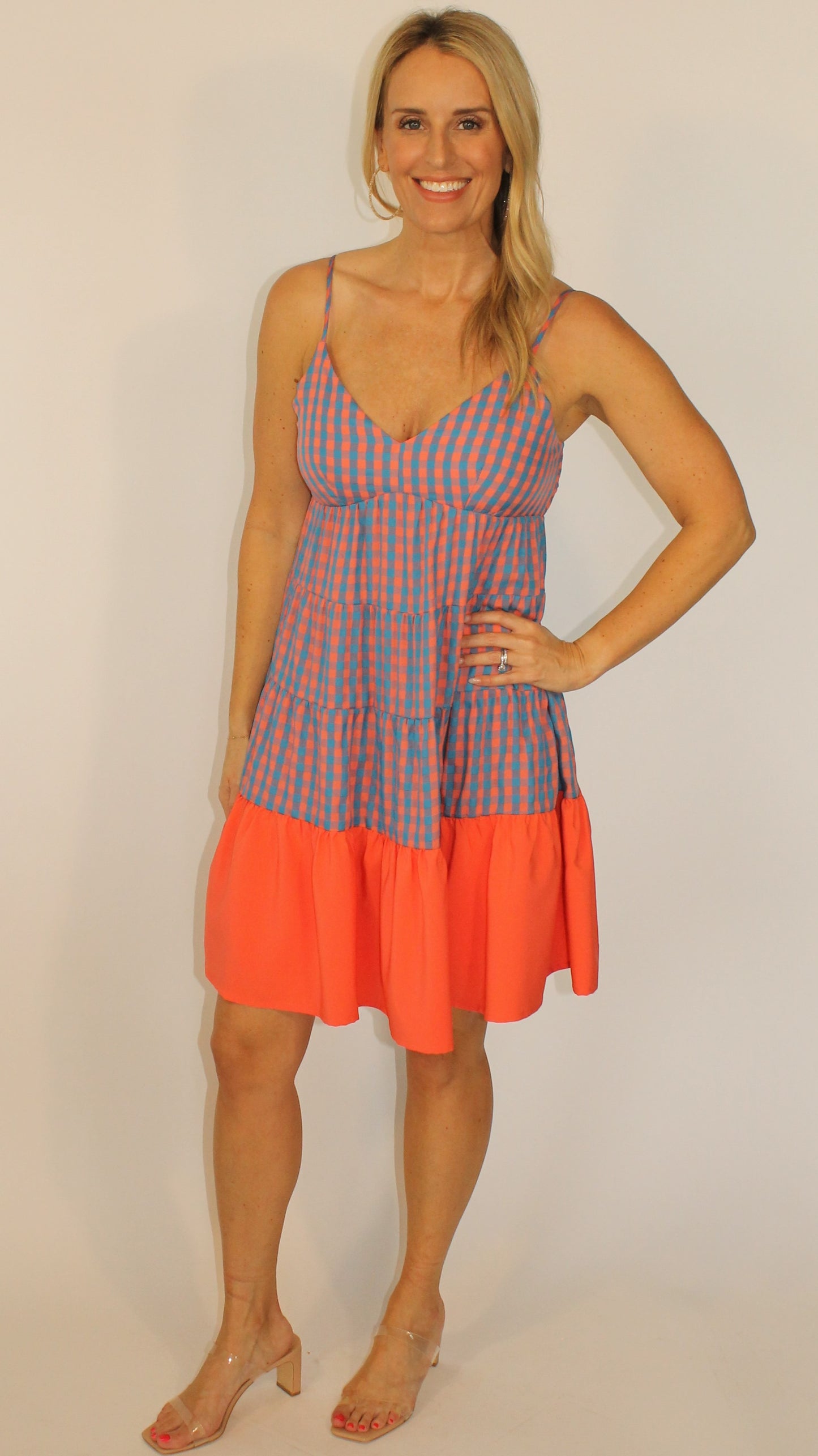 Astros Gingham Dress