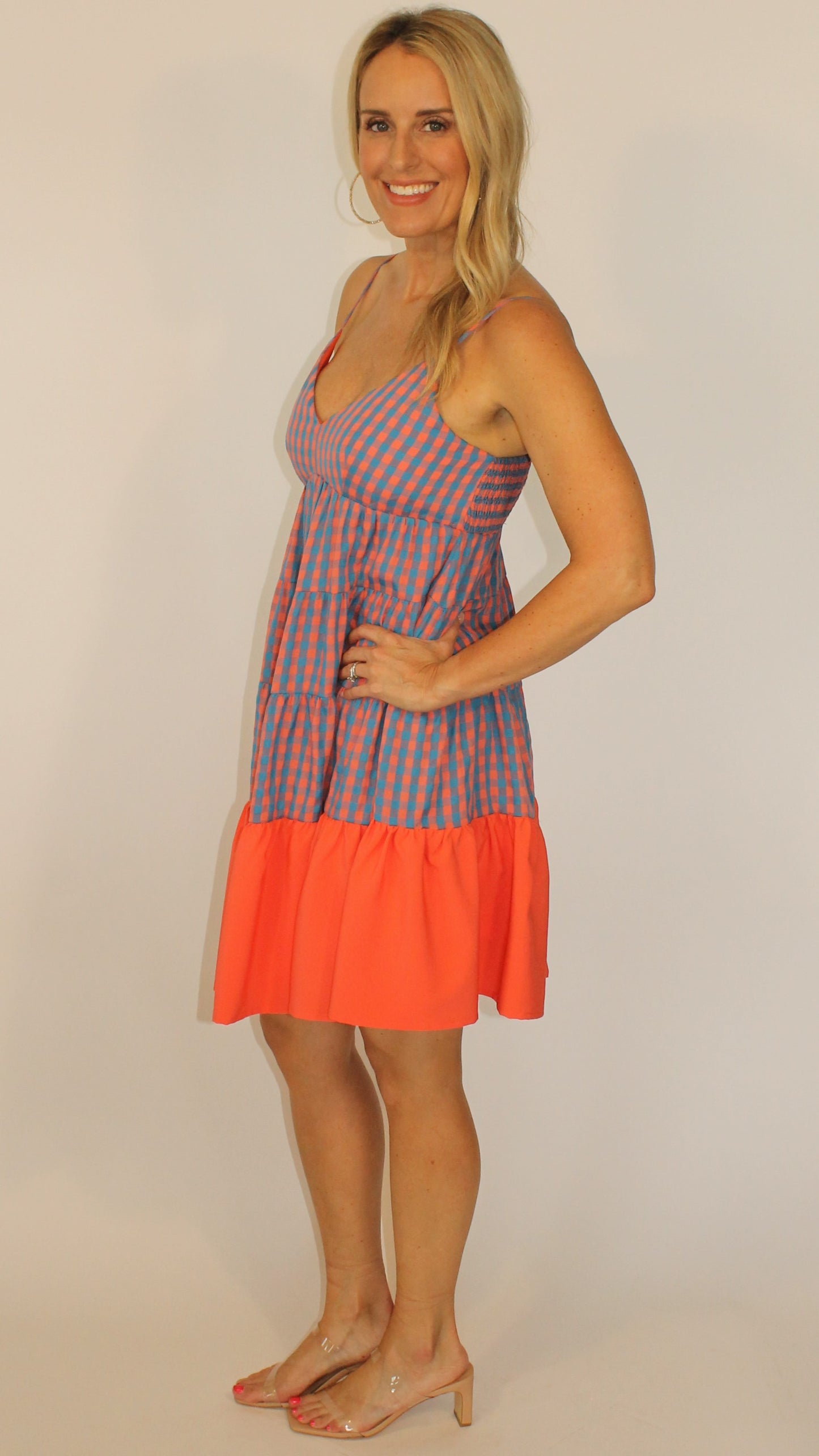 Astros Gingham Dress