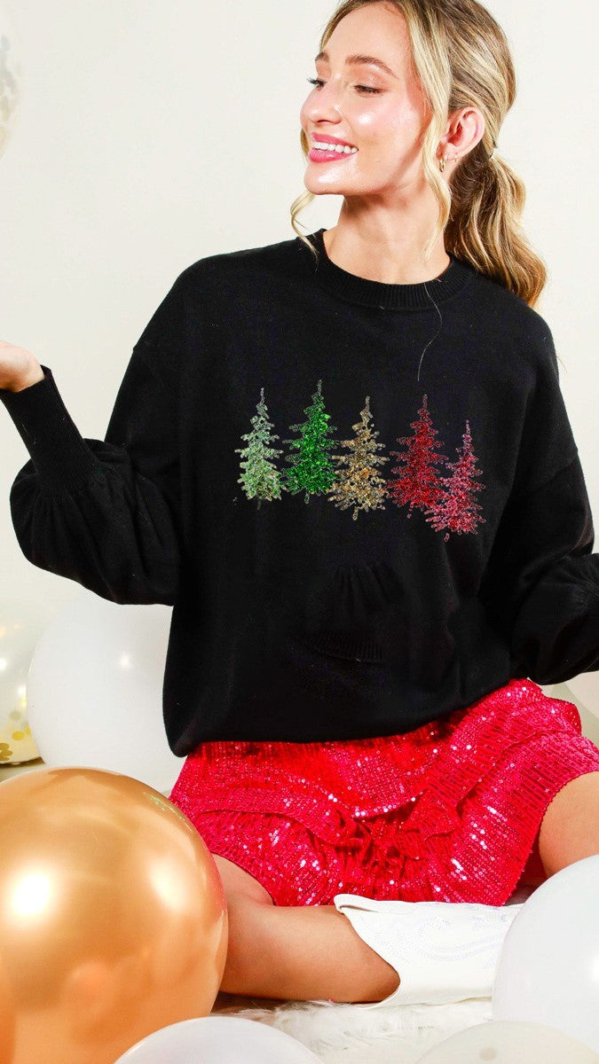 Sequin Christmas Tree Top