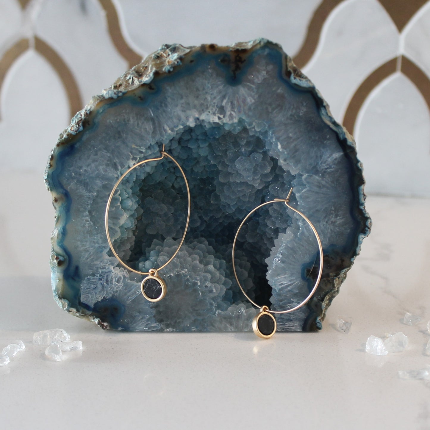 Black Marble Hoops