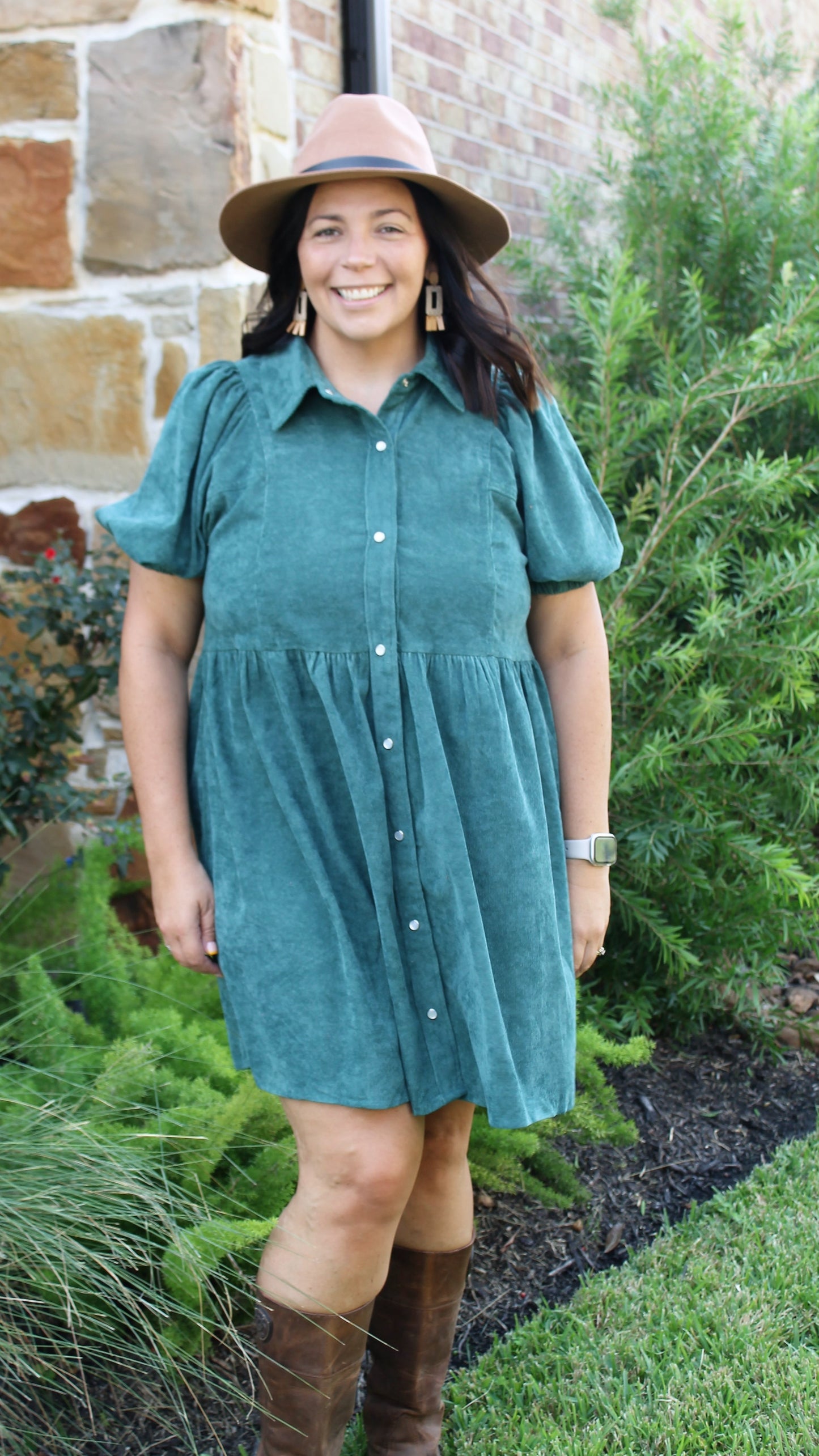 Tree Farm Corduroy Dress