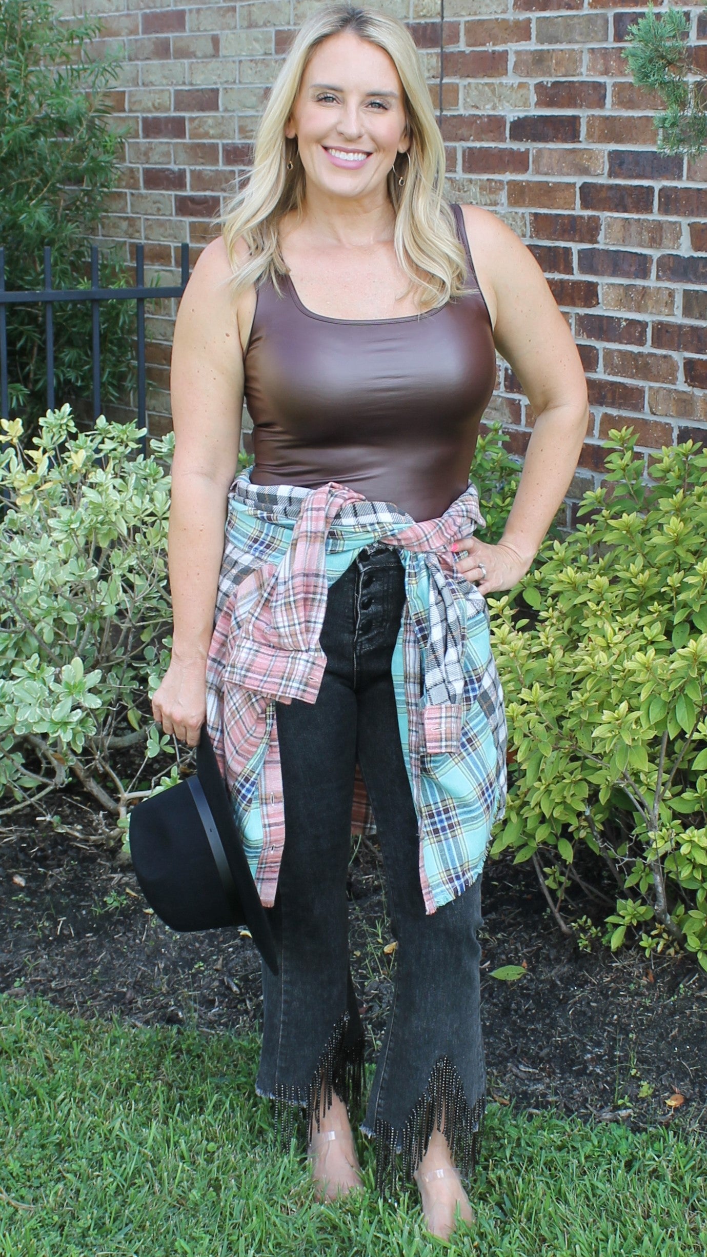 Mixed Plaid Flannel Top