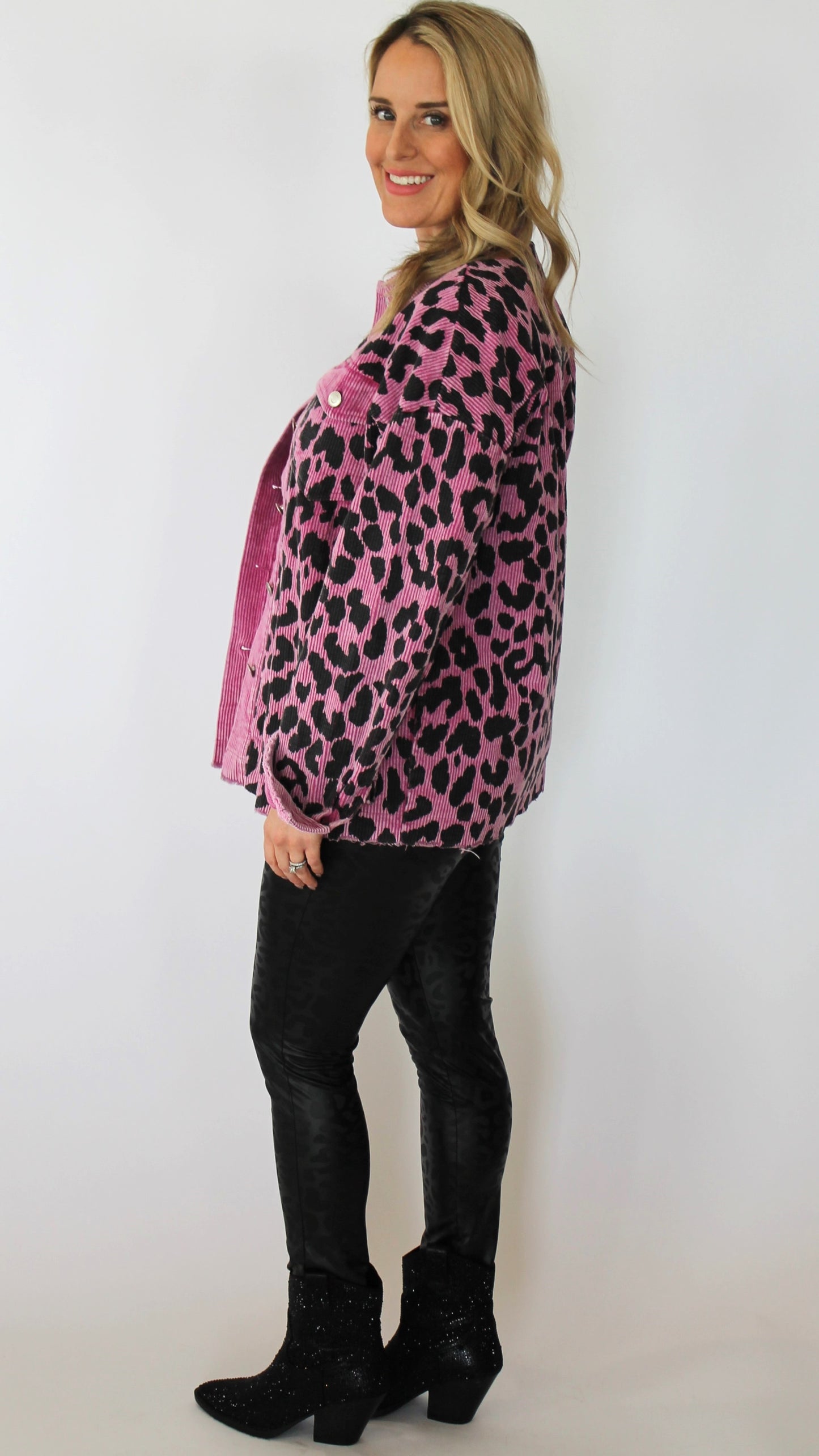 Corduroy Leopard Shacket