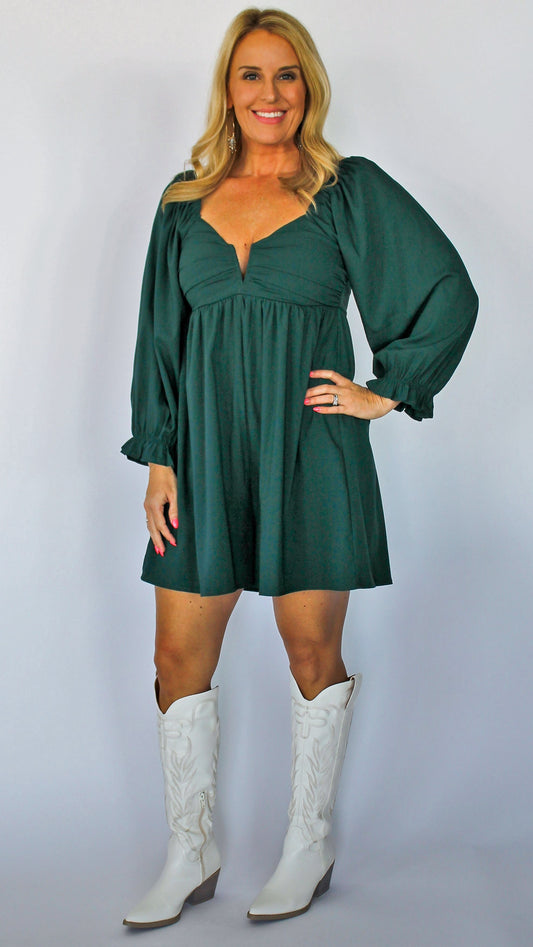 Ready for Fall Emerald Romper