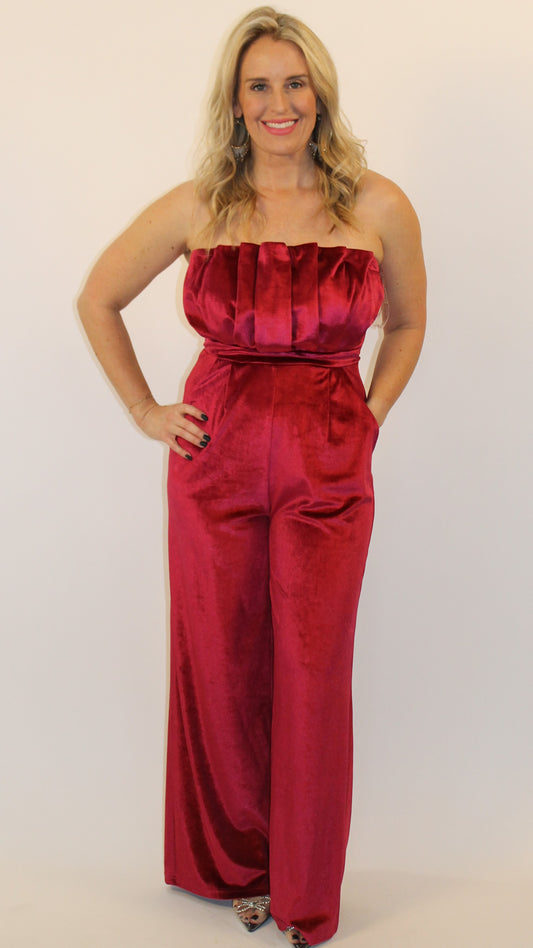 Velvet Sangria Jumpsuit