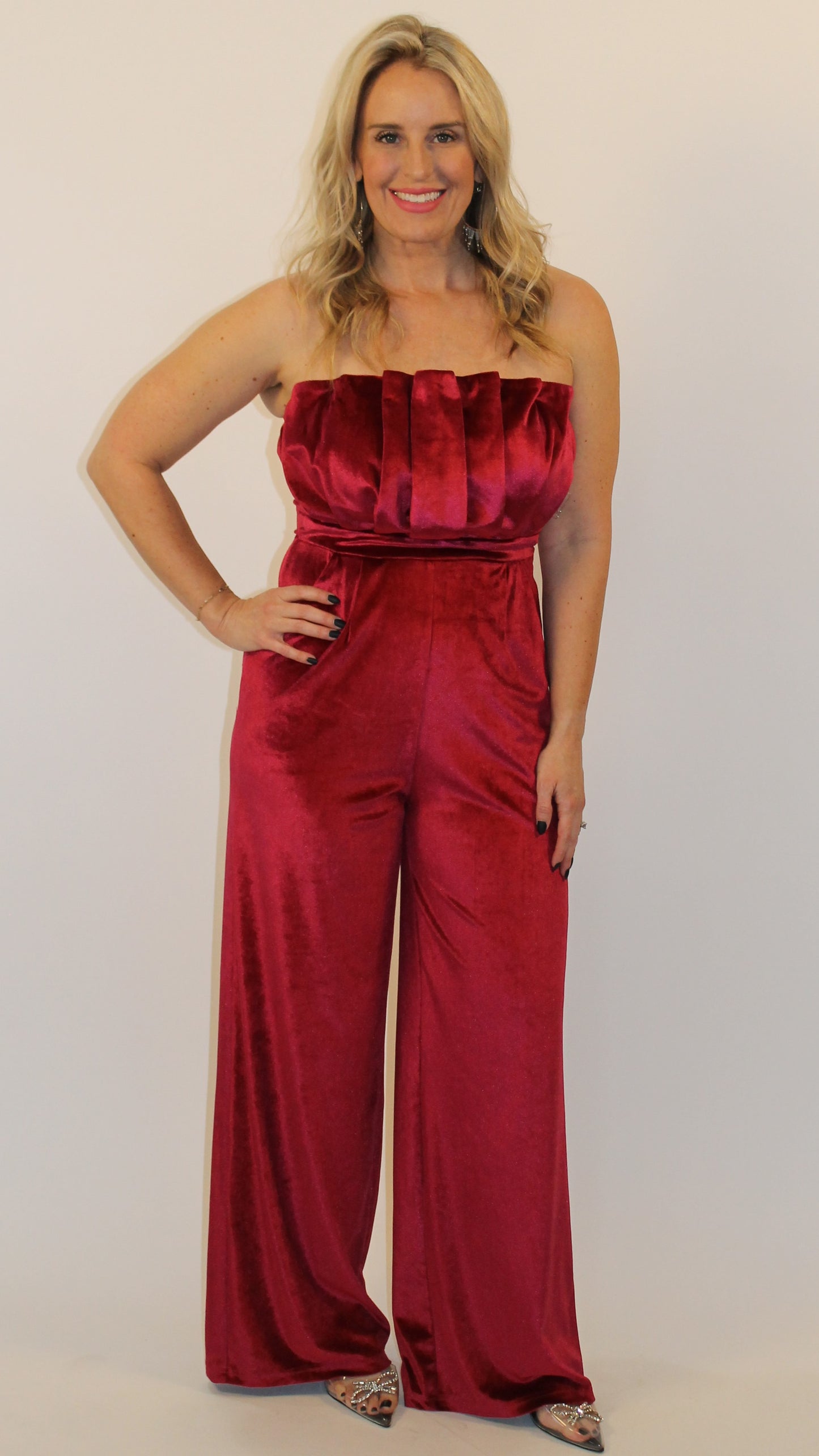 Velvet Sangria Jumpsuit